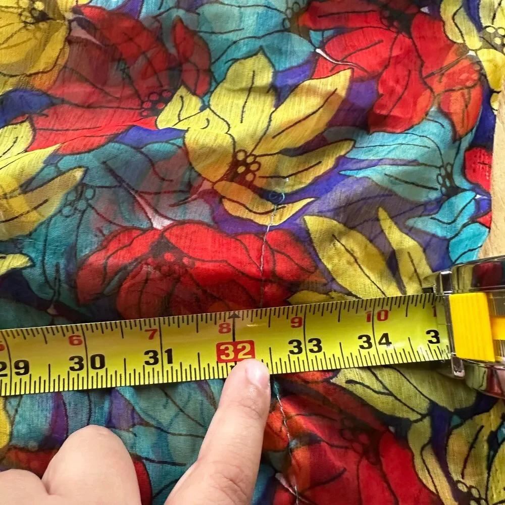 California Breeze Floral Sheer Swimsuit Cover-Up - OS